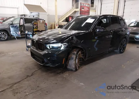 2020 BMW X3 M Competition z USA, uszkodzony, nr VIN 5YMTS0C06LLT10053